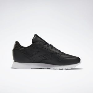 Adidasy Damskie Reebok Classic Leather Czarne/Białe PL 90MDCRY